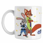 Casa si Gradina - Bucatarie si vesela - Cani si pahare - Cani si cesti - Cana Zootopia Nick Judy Parteneri CoolTrend, alba, 330ml - Infinity.ro