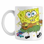 Casa si Gradina - Bucatarie si vesela - Cani si pahare - Cani si cesti - Cana SpongeBob Hawaii Ukulele Serial Sezon CoolTrend, alba, 330ml - Infinity.ro