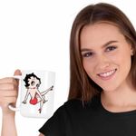 Casa si Gradina - Bucatarie si vesela - Cani si pahare - Cani si cesti - Cana Betty Boop Desene Animate Cartoon, CoolTrend, alba, 330ml - Infinity.ro
