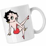 Casa si Gradina - Bucatarie si vesela - Cani si pahare - Cani si cesti - Cana Betty Boop Desene Animate Cartoon, CoolTrend, alba, 330ml - Infinity.ro