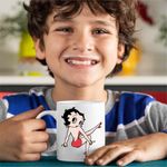 Casa si Gradina - Bucatarie si vesela - Cani si pahare - Cani si cesti - Cana Betty Boop Desene Animate Cartoon, CoolTrend, alba, 330ml - Infinity.ro