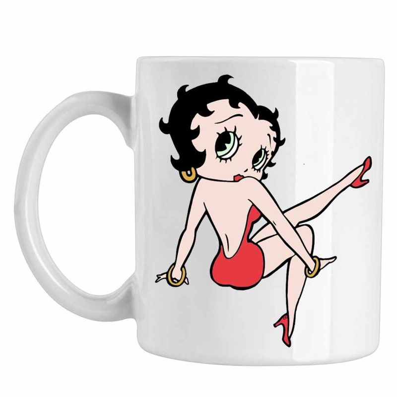 Casa si Gradina - Bucatarie si vesela - Cani si pahare - Cani si cesti - Cana Betty Boop Desene Animate Cartoon, CoolTrend, alba, 330ml - Infinity.ro