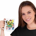 Casa si Gradina - Bucatarie si vesela - Cani si pahare - Cani si cesti - Cana Familia Green la Oras Desene CoolTrend, alba, 330ml - Infinity.ro