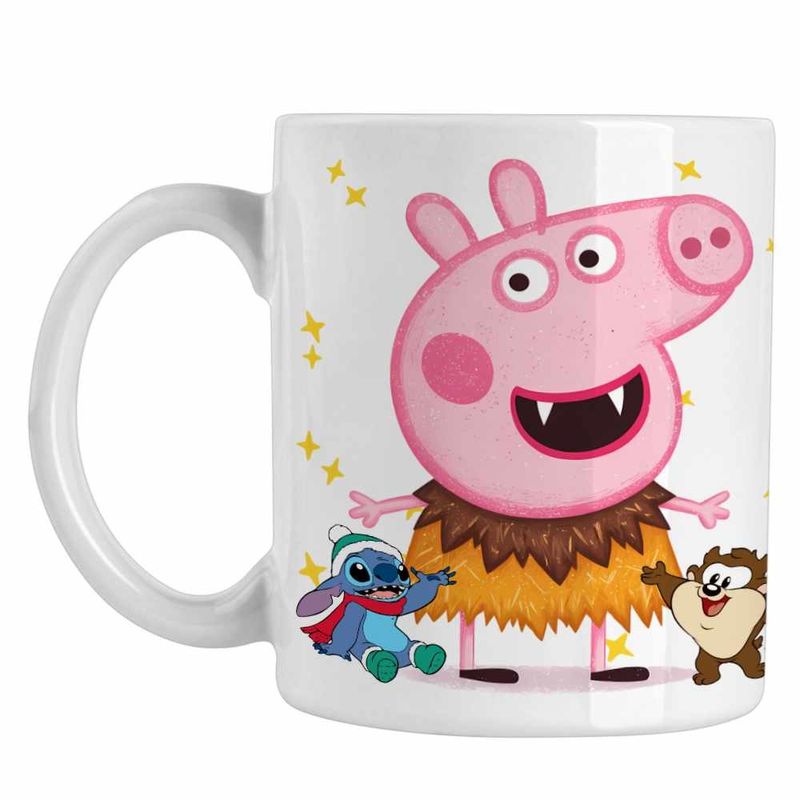 Casa si Gradina - Bucatarie si vesela - Cani si pahare - Cani si cesti - Cana Peppa Pig Vampir CoolTrend, alba, 330ml - Infinity.ro