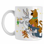 Casa si Gradina - Bucatarie si vesela - Cani si pahare - Cani si cesti - Cana Tom Jeryy Scooby Doo Bugs Bunny CoolTrend, alba, 330ml - Infinity.ro