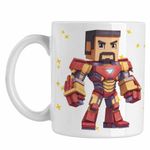 Casa si Gradina - Bucatarie si vesela - Cani si pahare - Cani si cesti - Cana Minecraft Iron Man Roblox CoolTrend, alba, 330ml - Infinity.ro