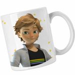 Casa si Gradina - Bucatarie si vesela - Cani si pahare - Cani si cesti - Cana Adrien Agreste Miraculous Buburuza Noir CoolTrend, alba, 330ml - Infinity.ro