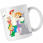 Casa si Gradina - Bucatarie si vesela - Cani si pahare - Cani si cesti - Cana Familia Jetson Fanart Science Fiction, CoolTrend, alba, 330ml - Infinity.ro