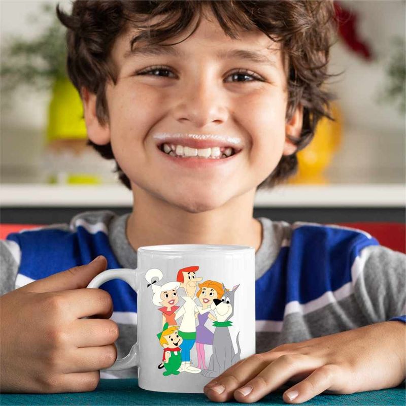 Casa si Gradina - Bucatarie si vesela - Cani si pahare - Cani si cesti - Cana Familia Jetson Fanart Science Fiction, CoolTrend, alba, 330ml - Infinity.ro