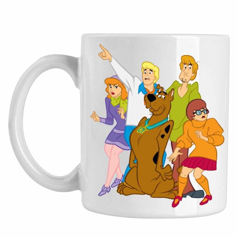 Casa si Gradina - Bucatarie si vesela - Cani si pahare - Cani si cesti - Cana Scooby Doo Mystery Team, CoolTrend, alba, 330ml - Infinity.ro