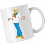 Casa si Gradina - Bucatarie si vesela - Cani si pahare - Cani si cesti - Cana Scooby Doo Fred Jones, CoolTrend, alba, 330ml - Infinity.ro