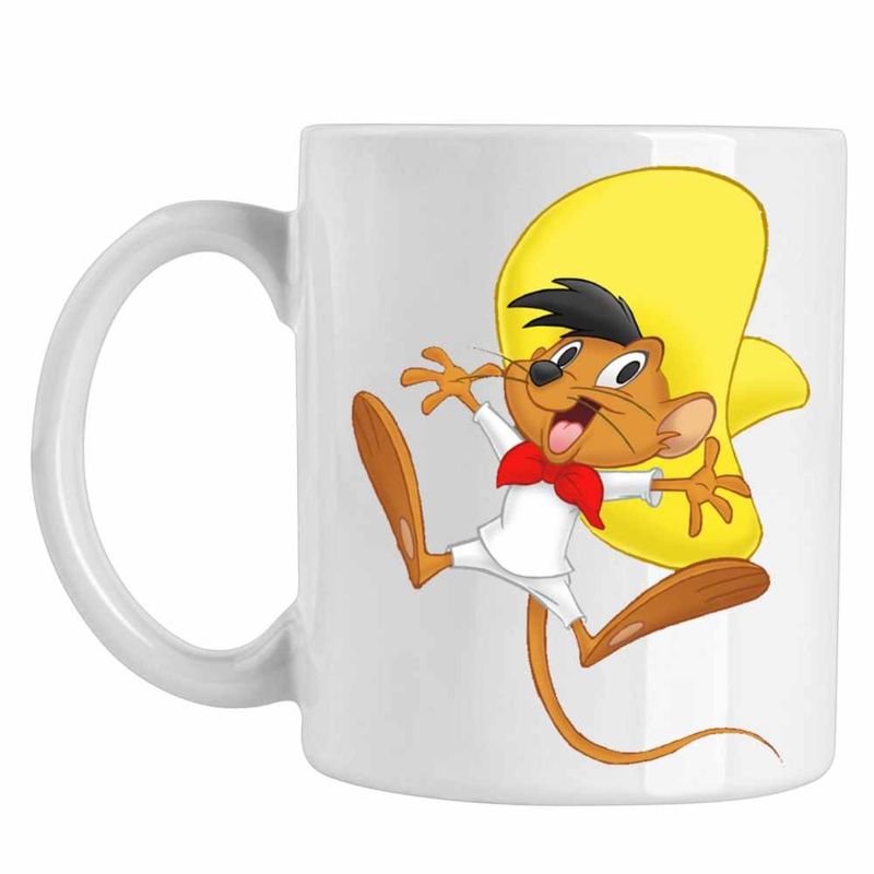 Casa si Gradina - Bucatarie si vesela - Cani si pahare - Cani si cesti - Cana Speedy Gonzalez Looney Tunes, CoolTrend, alba, 330ml - Infinity.ro