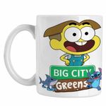 Casa si Gradina - Bucatarie si vesela - Cani si pahare - Cani si cesti - Cana Familia Green Cricket Big City Greens CoolTrend, alba, 330ml - Infinity.ro