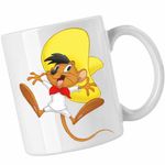 Casa si Gradina - Bucatarie si vesela - Cani si pahare - Cani si cesti - Cana Speedy Gonzalez Looney Tunes, CoolTrend, alba, 330ml - Infinity.ro