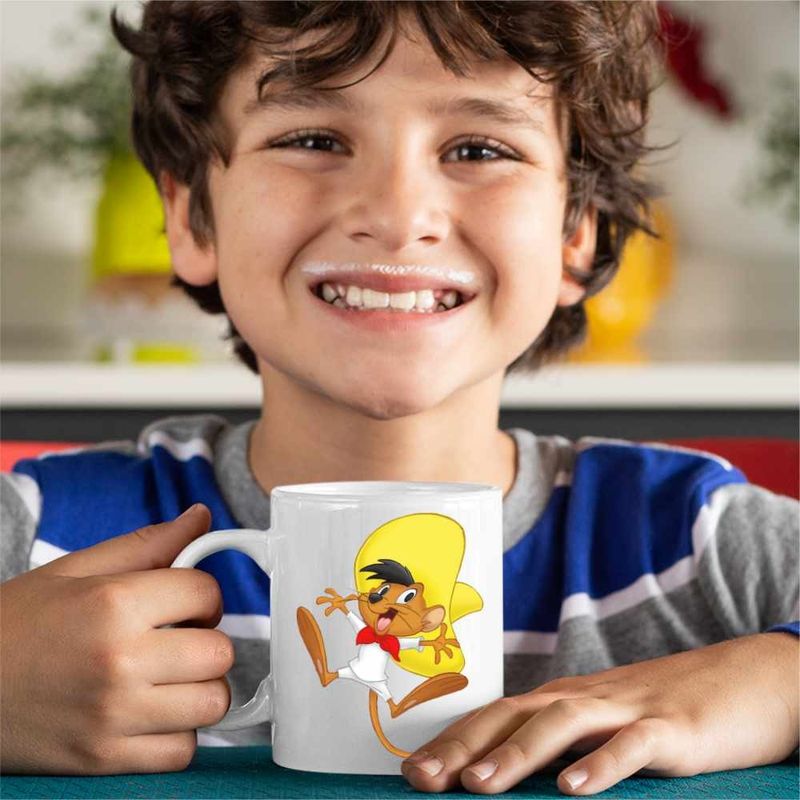 Casa si Gradina - Bucatarie si vesela - Cani si pahare - Cani si cesti - Cana Speedy Gonzalez Looney Tunes, CoolTrend, alba, 330ml - Infinity.ro