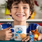 Casa si Gradina - Bucatarie si vesela - Cani si pahare - Cani si cesti - Cana Strumfii Astronaut Saturn Nasa CoolTrend, alba, 330ml - Infinity.ro