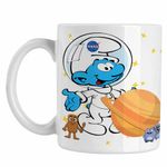 Casa si Gradina - Bucatarie si vesela - Cani si pahare - Cani si cesti - Cana Strumfii Astronaut Saturn Nasa CoolTrend, alba, 330ml - Infinity.ro
