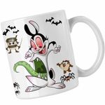 Casa si Gradina - Bucatarie si vesela - Cani si pahare - Cani si cesti - Cana Draculas Vampirul Iepuras Alien Venom CoolTrend, alba, 330ml - Infinity.ro
