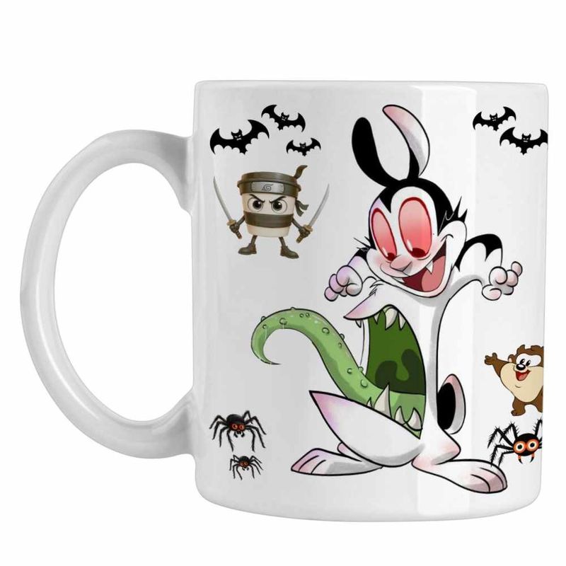 Casa si Gradina - Bucatarie si vesela - Cani si pahare - Cani si cesti - Cana Draculas Vampirul Iepuras Alien Venom CoolTrend, alba, 330ml - Infinity.ro