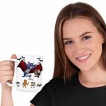 Casa si Gradina - Bucatarie si vesela - Cani si pahare - Cani si cesti - Cana Tom si Jerry Dracula Vampiri Halloween Horror CoolTrend, alba, 330ml - Infinity.ro