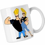 Casa si Gradina - Bucatarie si vesela - Cani si pahare - Cani si cesti - Cana Johnny Bravo Jenny Brava Fitness, CoolTrend, alba, 330ml - Infinity.ro