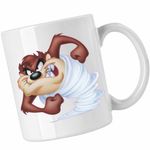 Casa si Gradina - Bucatarie si vesela - Cani si pahare - Cani si cesti - Cana Taz Tornada Diavol Tasmanian, CoolTrend, alba, 330ml - Infinity.ro