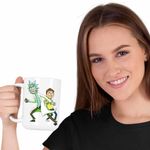 Casa si Gradina - Bucatarie si vesela - Cani si pahare - Cani si cesti - Cana Rick and Morty Fanart Aventuri, CoolTrend, alba, 330ml - Infinity.ro