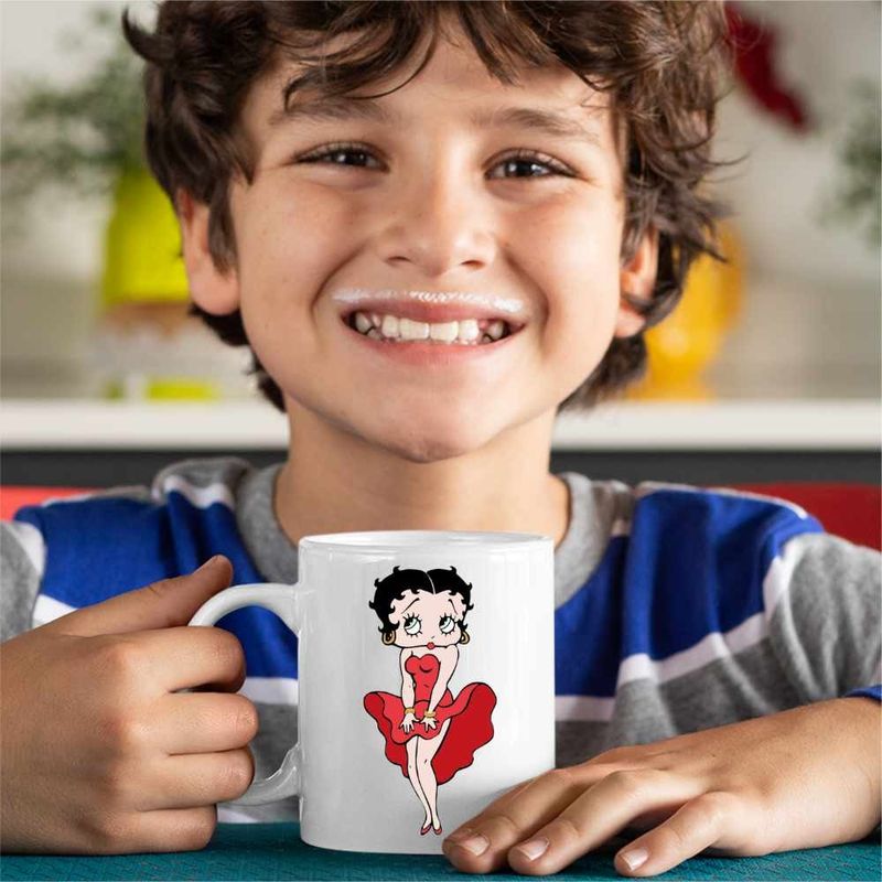 Casa si Gradina - Bucatarie si vesela - Cani si pahare - Cani si cesti - Cana Betty Boop Rochie Marilyn Monroe, CoolTrend, alba, 330ml - Infinity.ro