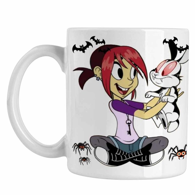 Casa si Gradina - Bucatarie si vesela - Cani si pahare - Cani si cesti - Cana Mina Draculas Vampirul Iepuras CoolTrend, alba, 330ml - Infinity.ro