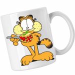 Casa si Gradina - Bucatarie si vesela - Cani si pahare - Cani si cesti - Cana Garfield Lasagna Mancare Pisic, CoolTrend, alba, 330ml - Infinity.ro