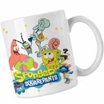 Casa si Gradina - Bucatarie si vesela - Cani si pahare - Cani si cesti - Cana SpongeBob Pantaloni Patrati Sponge Bob Gary CoolTrend, alba, 330ml - Infinity.ro