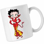 Casa si Gradina - Bucatarie si vesela - Cani si pahare - Cani si cesti - Cana Betty Boop Diavolita Satan Diavol Iad, CoolTrend, alba, 330ml - Infinity.ro