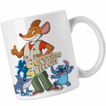 Casa si Gradina - Bucatarie si vesela - Cani si pahare - Cani si cesti - Cana Geronimo Stilton Aventori Soricel Jurnalist CoolTrend, alba, 330ml - Infinity.ro
