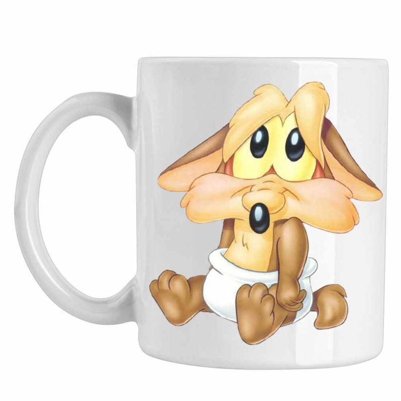Casa si Gradina - Bucatarie si vesela - Cani si pahare - Cani si cesti - Cana Wile Coiot Bebelus Trist, CoolTrend, alba, 330ml - Infinity.ro