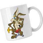 Casa si Gradina - Bucatarie si vesela - Cani si pahare - Cani si cesti - Cana Coiotul Strutul Ganditor, CoolTrend, alba, 330ml - Infinity.ro