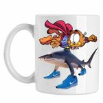Casa si Gradina - Bucatarie si vesela - Cani si pahare - Cani si cesti - Cana Garfield Rechin Tralalero Tralalala, CoolTrend, alba, 330ml - Infinity.ro