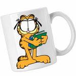 Casa si Gradina - Bucatarie si vesela - Cani si pahare - Cani si cesti - Cana Garfield Carti Scoala Invata, CoolTrend, alba, 330ml - Infinity.ro