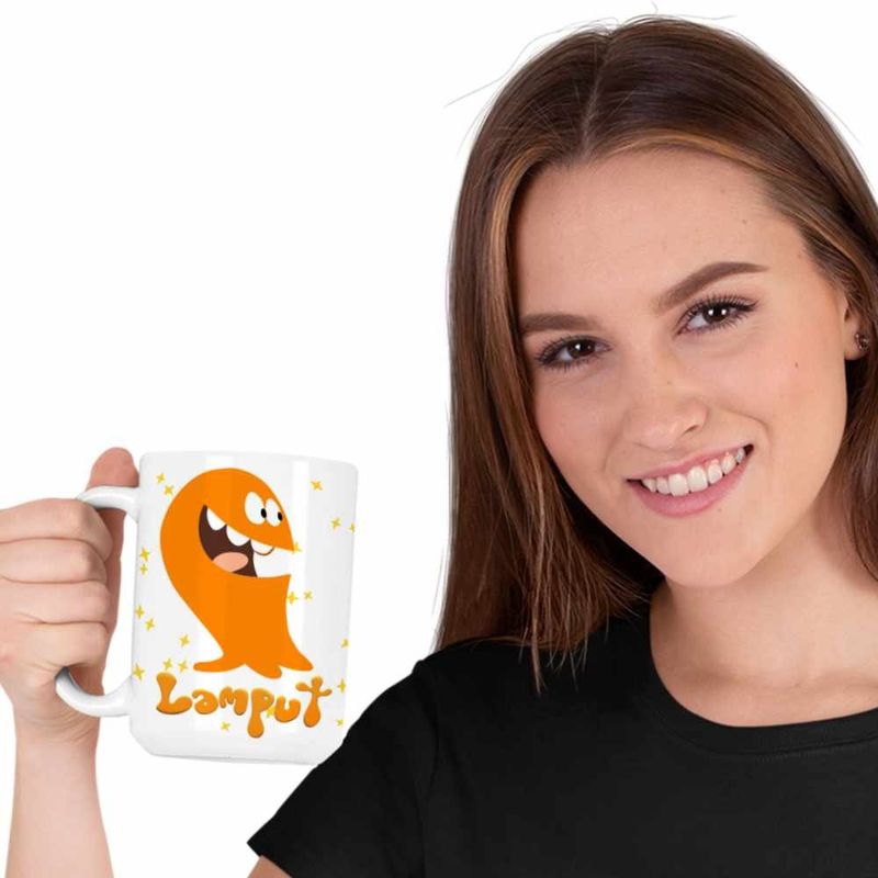 Casa si Gradina - Bucatarie si vesela - Cani si pahare - Cani si cesti - Cana Lamput Vesel CoolTrend, alba, 330ml - Infinity.ro