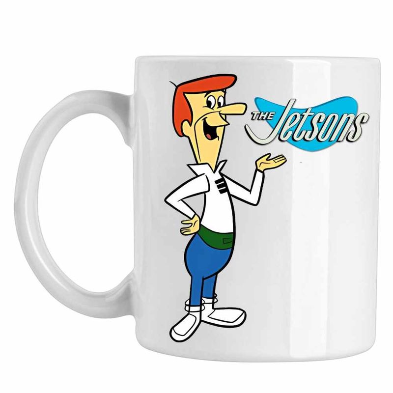 Casa si Gradina - Bucatarie si vesela - Cani si pahare - Cani si cesti - Cana Familia Jetson George Viitor Tata, CoolTrend, alba, 330ml - Infinity.ro