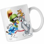 Casa si Gradina - Bucatarie si vesela - Cani si pahare - Cani si cesti - Cana Marvin Strumfii Tom Jerry Martian Bucatar, CoolTrend, alba, 330ml - Infinity.ro