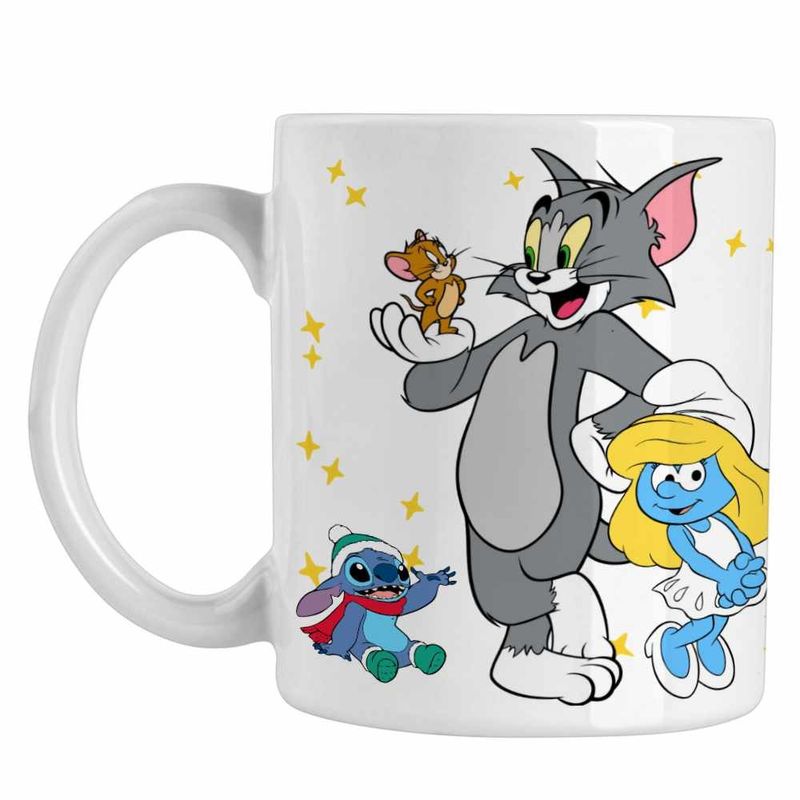 Casa si Gradina - Bucatarie si vesela - Cani si pahare - Cani si cesti - Cana Desene Copilarie Tom si Jerry CoolTrend, alba, 330ml - Infinity.ro