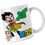 Casa si Gradina - Bucatarie si vesela - Cani si pahare - Cani si cesti - Cana Robin Haideti Tineri Titani CoolTrend, alba, 330ml - Infinity.ro