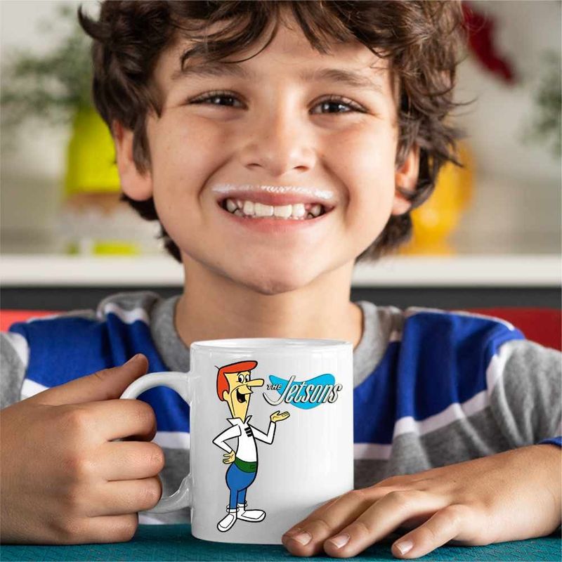 Casa si Gradina - Bucatarie si vesela - Cani si pahare - Cani si cesti - Cana Familia Jetson George Viitor Tata, CoolTrend, alba, 330ml - Infinity.ro