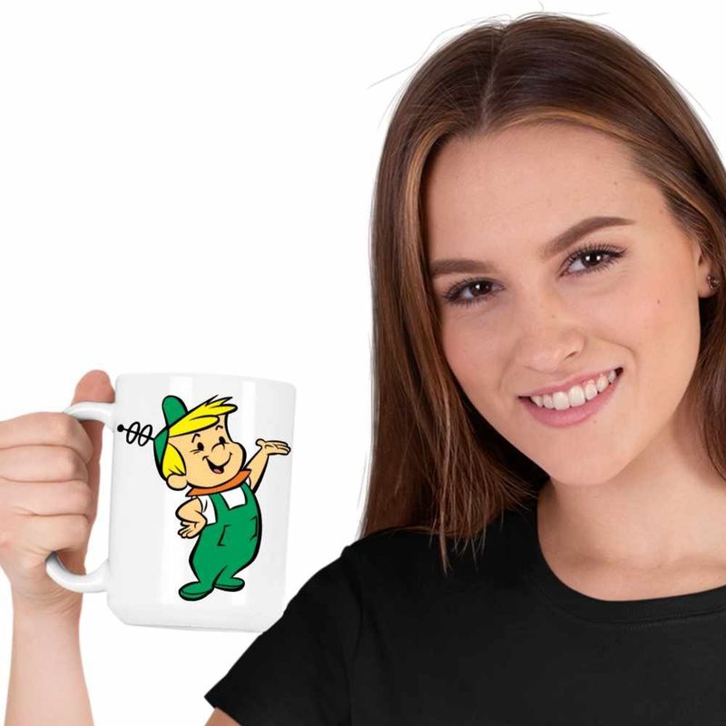 Casa si Gradina - Bucatarie si vesela - Cani si pahare - Cani si cesti - Cana Familia Jetson Elroy Desene Viitor SF, CoolTrend, alba, 330ml - Infinity.ro