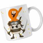 Casa si Gradina - Bucatarie si vesela - Cani si pahare - Cani si cesti - Cana Lamput Cappuccino Assassino Naruto CoolTrend, alba, 330ml - Infinity.ro