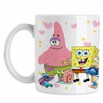 Casa si Gradina - Bucatarie si vesela - Cani si pahare - Cani si cesti - Cana Sponge Bob Patrick Gary Spongebob CoolTrend, alba, 330ml - Infinity.ro