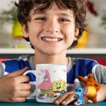 Casa si Gradina - Bucatarie si vesela - Cani si pahare - Cani si cesti - Cana Sponge Bob Patrick Gary Spongebob CoolTrend, alba, 330ml - Infinity.ro
