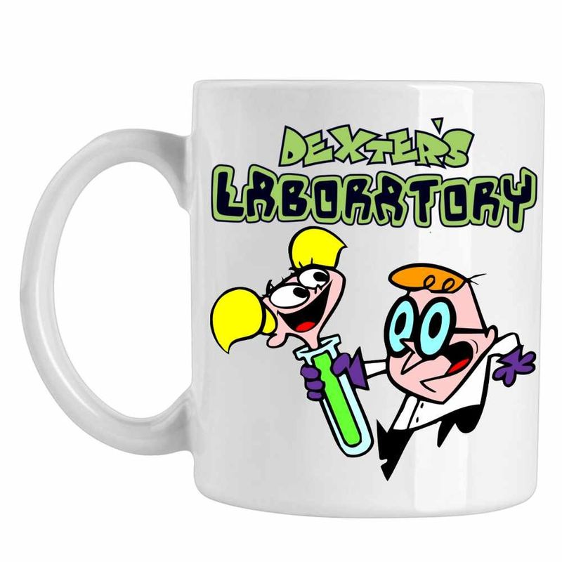 Casa si Gradina - Bucatarie si vesela - Cani si pahare - Cani si cesti - Cana Laboratorul Dexter Dee Dee Eprubeta, CoolTrend, alba, 330ml - Infinity.ro