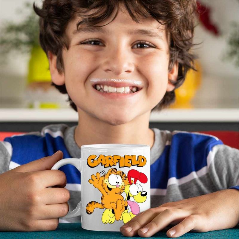 Casa si Gradina - Bucatarie si vesela - Cani si pahare - Cani si cesti - Cana Garfield Odie Calare Joaca, CoolTrend, alba, 330ml - Infinity.ro