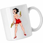 Casa si Gradina - Bucatarie si vesela - Cani si pahare - Cani si cesti - Cana Betty Boop Mafioata Bonnie Clyde, CoolTrend, alba, 330ml - Infinity.ro